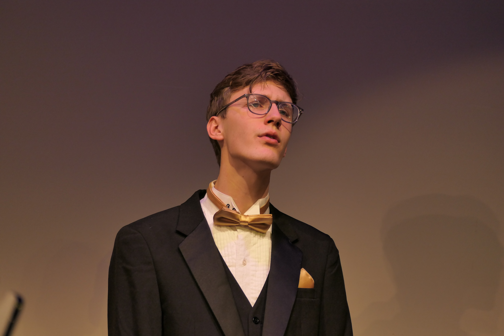 choir member singing